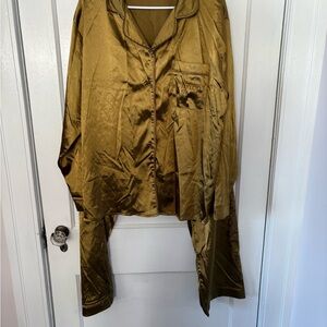 Taylor Swift Gold Satin Top